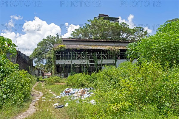 Remnant of the old factory at Marienburg, former sugarcane plantation and village in the Commewijne