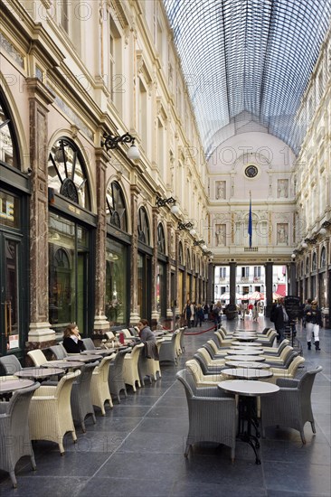 The Queen's Gallery, Galerie de la Reine, part of the Galeries Royales Saint-Hubert, Koninklijke