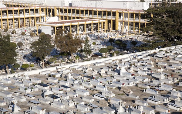 Cemetery in Melilla autonomous city state Spanish territory in north Africa, Spain, Europe