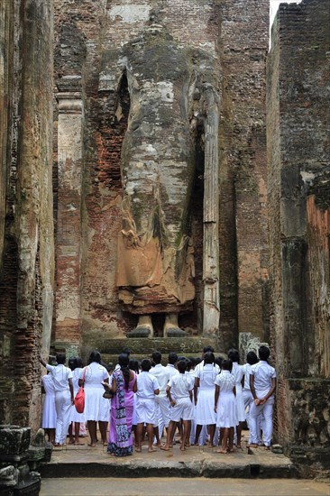 UNESCO World Heritage Site, ancient city Polonnaruwa, Sri Lanka, Asia, Lankatilaka building,