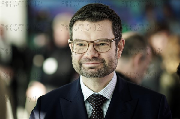Marco Buschmann, Federal Minister of Justice, pictured during a meeting of the Cabinet. Berlin, 10