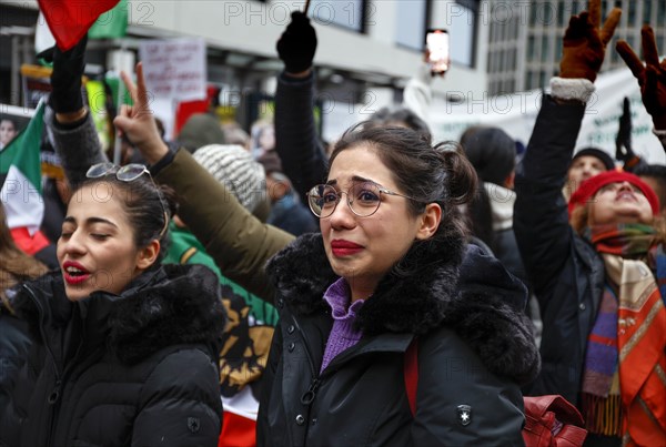 Demonstration in solidarity with the protests in Iran and remembrance of the killing of people by