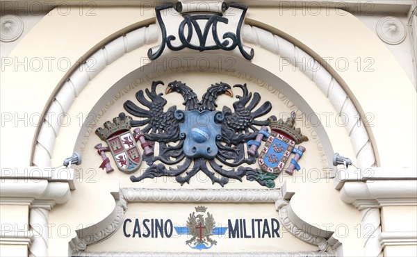 Melilla autonomous city state Spanish territory in north Africa, Spain, coat of arms dating from