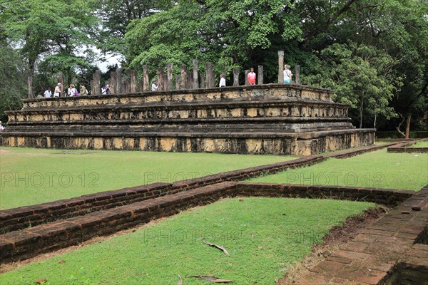 Council Chamber, Citadel, UNESCO World Heritage Site, the ancient city of Polonnaruwa, Sri Lanka,