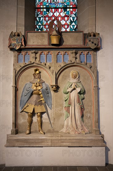 St Castor Basilica, Friedrich von Sachsenhausen Tomb, Coblenz, Rhineland Palatinate, Germany,