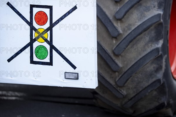 Pictures taken during the farmers' protests in Berlin. Farmers are demonstrating against the