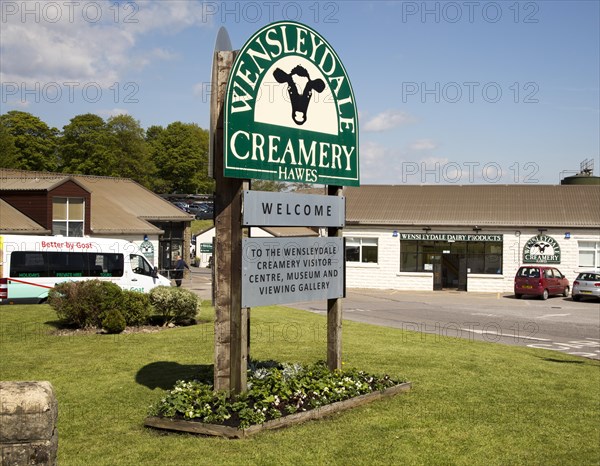 Wensleydale Creamery cheese factory visitor centre, Hawes, Yorkshire Dales national park, England,