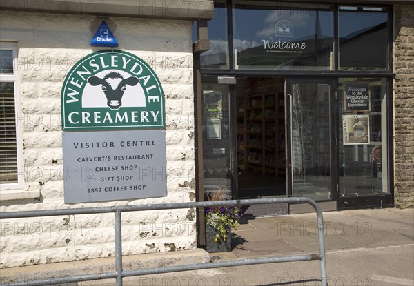 Wensleydale Creamery cheese factory visitor centre, Hawes, Yorkshire Dales national park, England,