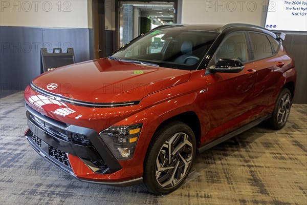 Pontiac, Michigan USA, 4 January 2024, The Hyundai Kona N Line was runner-up for the North American