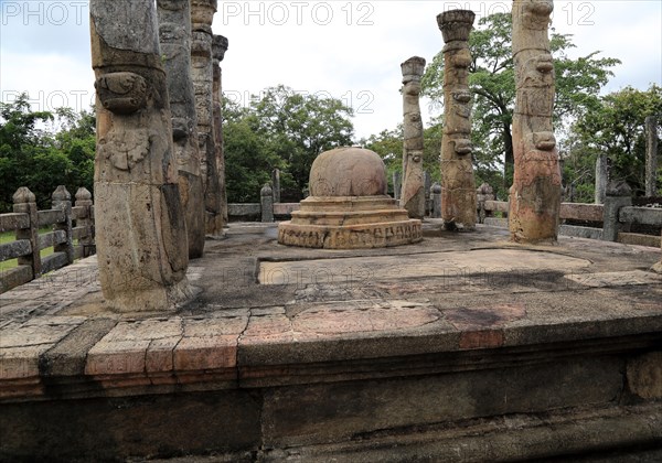 The Lotus Mandapa building, The Quadrangle, UNESCO World Heritage Site, the ancient city of