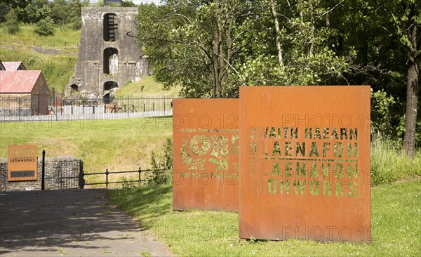 Ironworks museum industrial archaeology, UNESCO World Heritage site, Blaenavon, Monmouthshire,