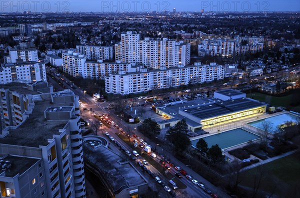 View of houses in Gropiusstadt. The rise in rents in German cities has increased again in the past
