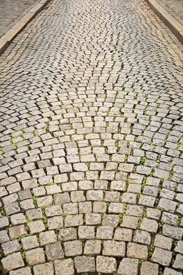 Cobbled street in Maastricht, Limburg province, Netherlands