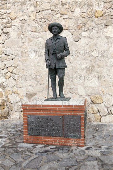 The only public statue of General Franco remaining in place in Spain, Melilla autonomous city