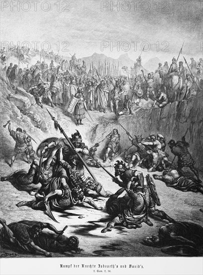 Battle of the servants of Isbosheth and David, 2nd Book of Samuel, chapter 2, army, servants,
