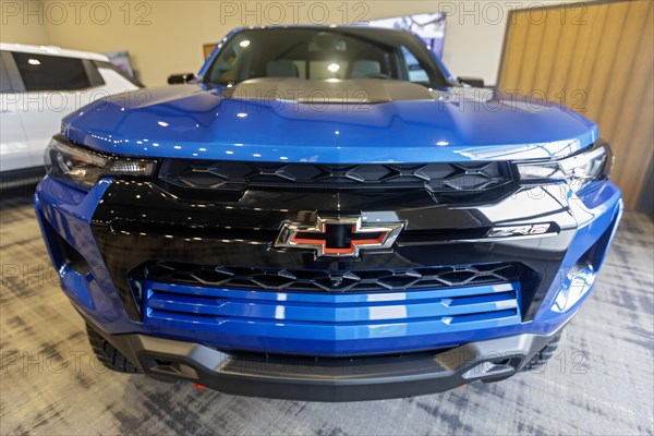 Pontiac, Michigan USA, 4 January 2024, The Chevrolet Colorado was runner-up for the North American