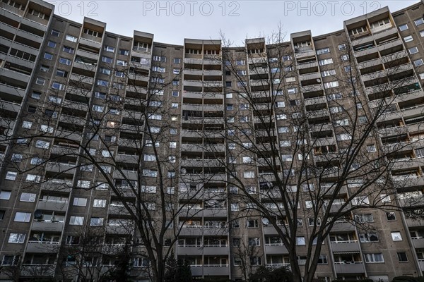 View of the Gropiushaus tower block in Gropiusstadt. The rise in rents in German cities has