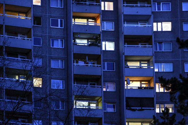 View of the Gropiushaus tower block in Gropiusstadt. The rise in rents in German cities has