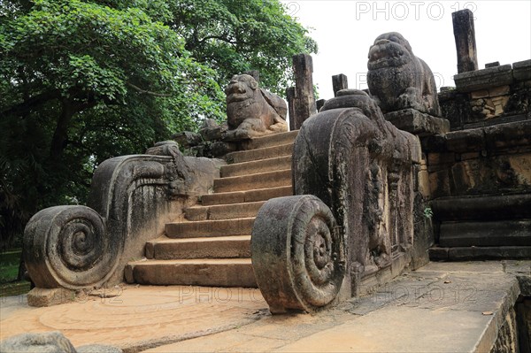 Council Chamber, Citadel, UNESCO World Heritage Site, the ancient city of Polonnaruwa, Sri Lanka,