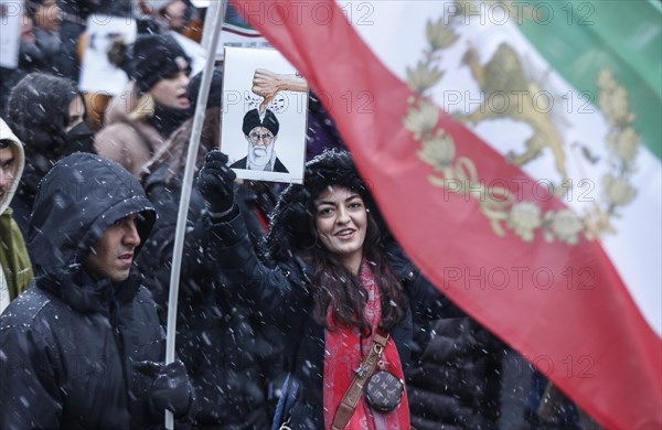 Demonstration in solidarity with the protests in Iran and remembrance of the killing of people by