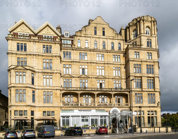 Former Empire Hotel building, Bath, North east Somerset, England, UK architect Charles Edward Davis