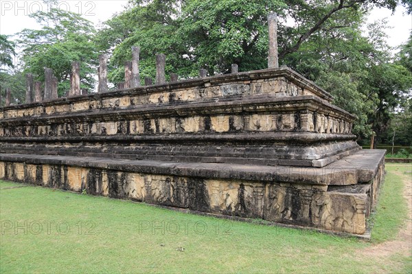 Council Chamber, Citadel, UNESCO World Heritage Site, the ancient city of Polonnaruwa, Sri Lanka,
