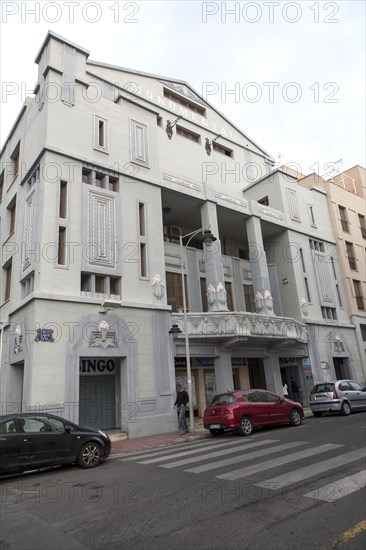Monumental cinema 1930s Art Deco style Melilla, Spanish territory in north Africa, Spain architect