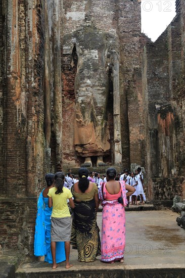 UNESCO World Heritage Site, ancient city Polonnaruwa, Sri Lanka, Asia, Lankatilaka building,
