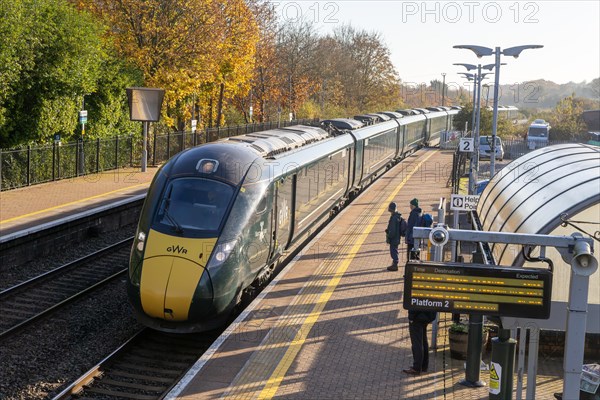 GWR Great Western Railway Class 800 series Hitachi InterCity Express train, Hungerford railway