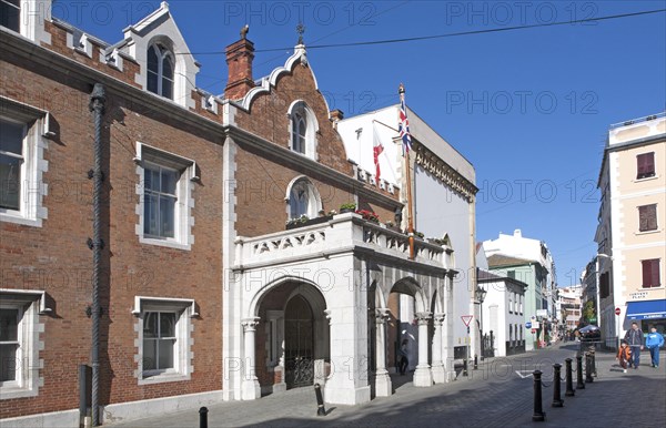 Convent building the official residence of the Governor of Gibraltar, British terroritory in