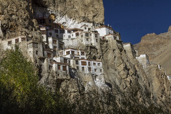 Phugtal Gompa, one of the most spectacularly located Buddhist monasteries of Ladakh, which clings