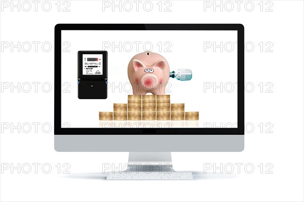 House, model house, bobble hat, cap, euro coins, saving, energy, expensive, inflation rate, cold,