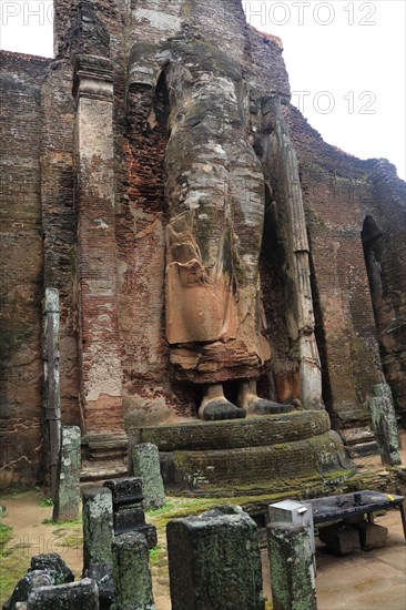 UNESCO World Heritage Site, ancient city Polonnaruwa, Sri Lanka, Asia, Lankatilaka building,
