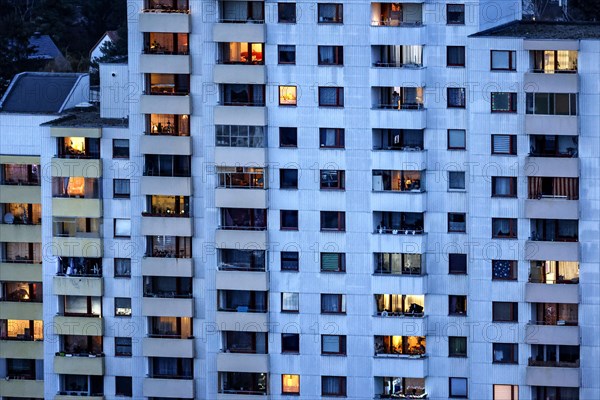 View of a tower block in Gropiusstadt. The rise in rents in German cities has increased again in