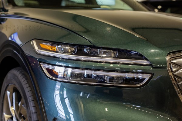 Pontiac, Michigan USA, 4 January 2024, The Genesis Electrified GV70 was runner-up for the North