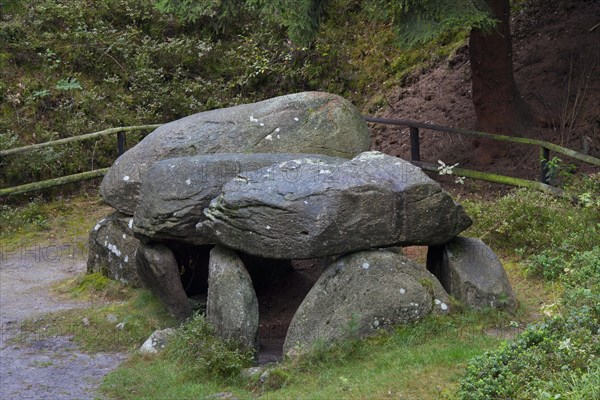 Seven Stone Houses, Sieben Steinhaeuser, dolmens from the neolithic funnelbeaker period at Bergen,