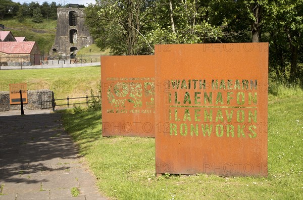 Ironworks museum industrial archaeology, UNESCO World Heritage site, Blaenavon, Monmouthshire,