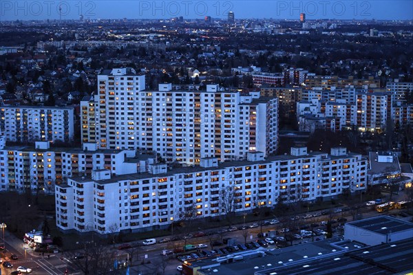 View of houses in Gropiusstadt. The rise in rents in German cities has increased again in the past
