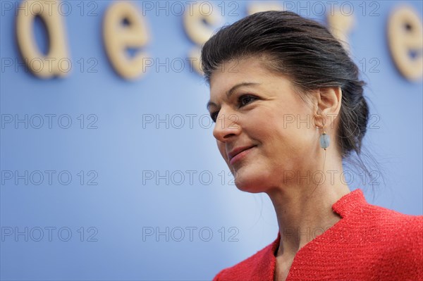 Dr Sahra Wagenknecht, Member of the Bundestag, recorded at the Federal Press Conference on the