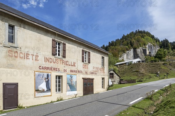 Societe Industrielle des Pyrenees, Carrieres de Marbres de Campan, marble quarry at Payolle,