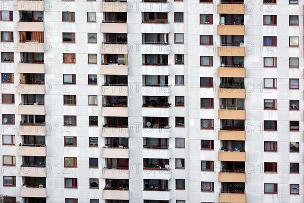 View of a tower block in Gropiusstadt. The rise in rents in German cities has increased again in