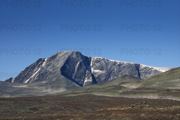 Snohetta, highest mountain in the Dovrefjell range, Dovrefjell-Sunndalsfjella National Park,