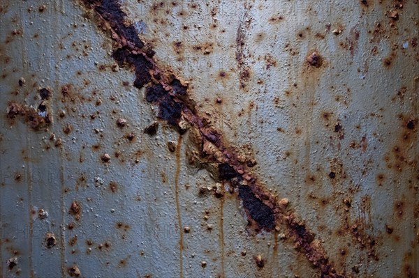 Rusty steel, abandoned herring factory Djupavik, Reykjarfjoerour, Strandir, Arnes, Westfjords,