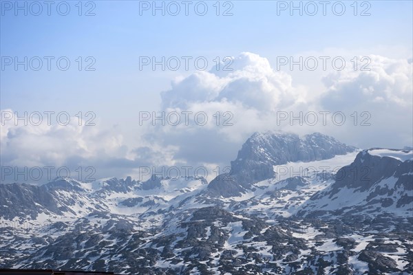 Amazing mountains panorama from 5 Fingers viewing platform in the shape of a hand with five fingers