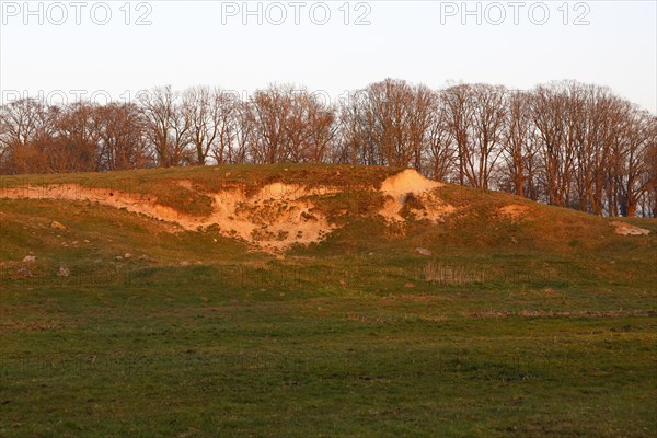 Ice Age terrain formations on the River Trebel, landscape characterised by the Ice Age,
