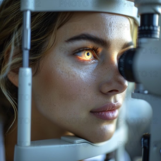 Examination at the ophthalmologist, prevention of poor eyesight, cataracts, blindness, retinal