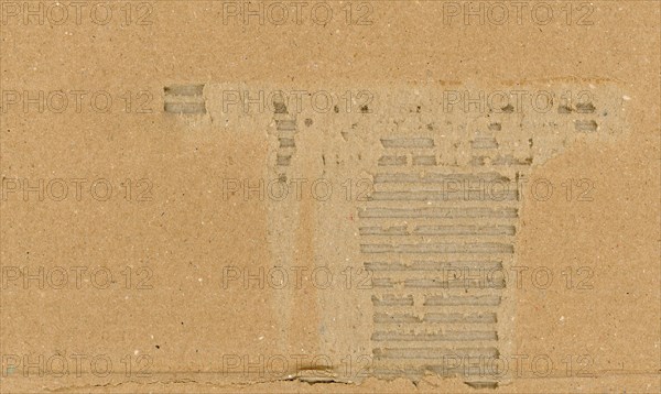 Brown corrugated cardboard texture background