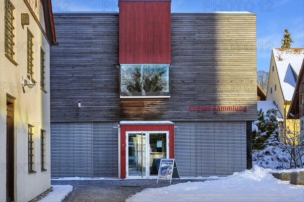 Facade of the South Sea Collection, Obergünzburg, Allgäu, Bavaria, Germany, Europe
