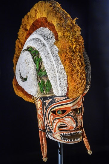 South Sea mask, South Sea collection, Obergünzburg, Allgäu, Bavaria, Germany, Europe