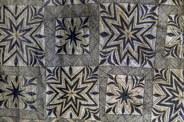 Tapa cloth made from bark bast, South Sea Collection, Obergünzburg, Allgäu, Bavaria, Germany,